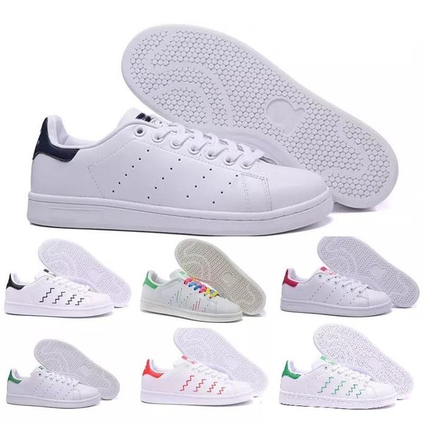 High quality new stan shoes fashion brand smith leather men women sport sneakers classic flats Casual shoes 
High quality new stan shoes fashion brand smith leather men women sport sneakers classic flats Casual shoes