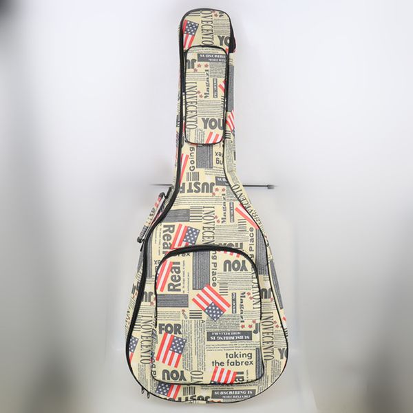 40/41 inch guitar bag 5 mm thick sponge soft case gig bag backpack 600d oxford waterproof guitar cover case with shoulder straps, Black;red
40/41 inch guitar bag 5 mm thick sponge soft case gig bag backpack 600d oxford waterproof guitar cover case with shoulder straps, Black;red