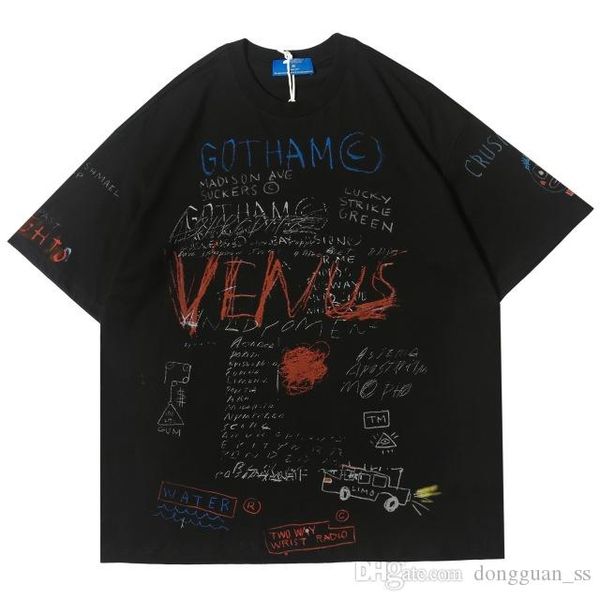 black white harajuku graffiti t shirt sweatshirt mens hip hop short sleeves streetwear casual fashion clothes hipster 2020 new cotton, White;black
black white harajuku graffiti t shirt sweatshirt mens hip hop short sleeves streetwear casual fashion clothes hipster 2020 new cotton, White;black