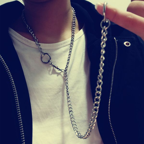 80cm cool handmade silver color metal chain gothic choker necklace for women men girls punk metal collar chain necklace, Golden;silver
80cm cool handmade silver color metal chain gothic choker necklace for women men girls punk metal collar chain necklace, Golden;silver