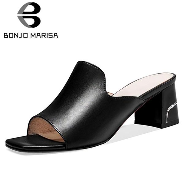bonjomarisa new ladies concise genuine leather mules daily casual high heels mules women summer elegant peep toe shoes woman, Black
bonjomarisa new ladies concise genuine leather mules daily casual high heels mules women summer elegant peep toe shoes woman, Black