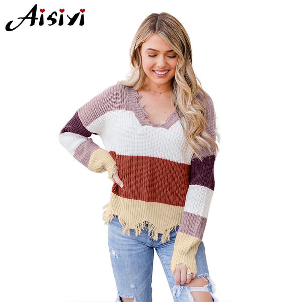 autumn and winter new sweater women's europe and the united states hit color head v-neck broken hair wool loose sweater, White;black
autumn and winter new sweater women's europe and the united states hit color head v-neck broken hair wool loose sweater, White;black