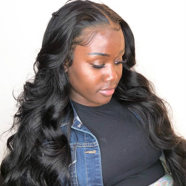 hair body wave lace front wig pre-plucked with bleached knots 100% virgin human hair wigs 24inch ing, Black
hair body wave lace front wig pre-plucked with bleached knots 100% virgin human hair wigs 24inch ing, Black