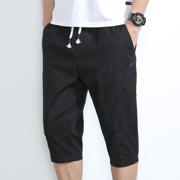 men's pants cropped trousers for men 2021 summer korean youth handsome pure cotton casual loose fashion, Black
men's pants cropped trousers for men 2021 summer korean youth handsome pure cotton casual loose fashion, Black