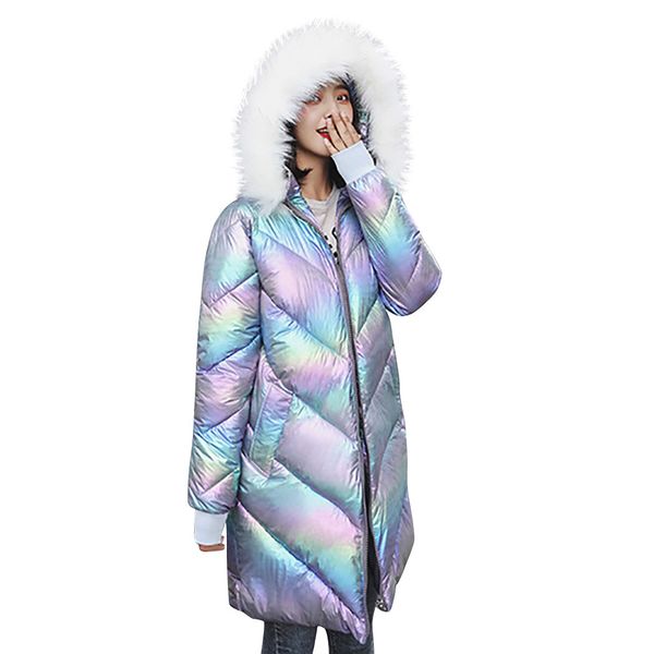 women's long overcoat winter autumn thicker warm coats bright surface windproof loose overcoats large size hooded coat##5, Black
women's long overcoat winter autumn thicker warm coats bright surface windproof loose overcoats large size hooded coat##5, Black