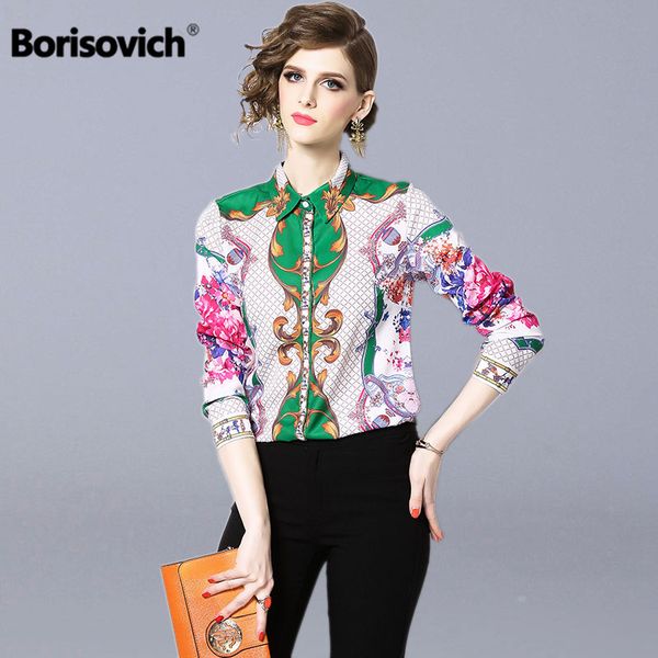 borisovich office lady vintage print elegant shirt new 2019 spring fashion turn-down collar women causal blouses shirts n970, White
borisovich office lady vintage print elegant shirt new 2019 spring fashion turn-down collar women causal blouses shirts n970, White