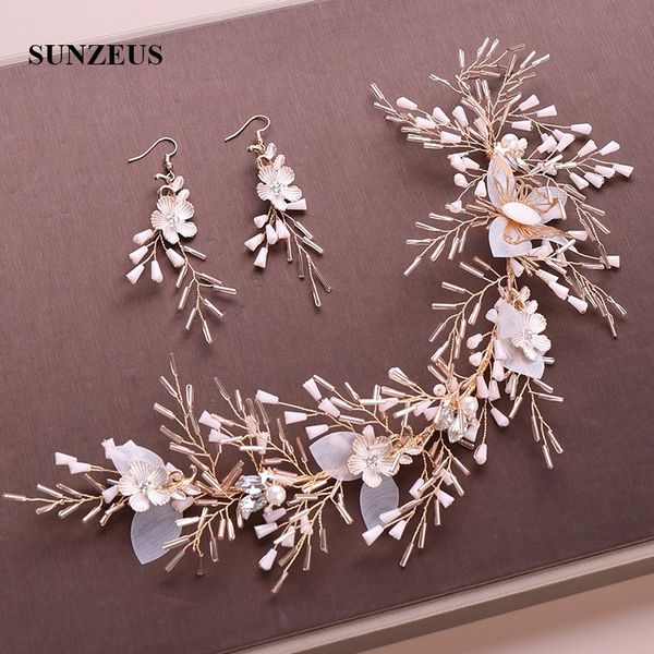 hand-made beading bridal headbands and earrings gold flowers wedding head band chain marrige accessories sq0405
hand-made beading bridal headbands and earrings gold flowers wedding head band chain marrige accessories sq0405