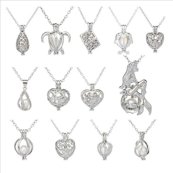 Wish Pearl Gift 20mm Heart Cage Chokers Necklace for Women with Oyster Love Pearl Pendant Chain Necklace Colar, Silver
Wish Pearl Gift 20mm Heart Cage Chokers Necklace for Women with Oyster Love Pearl Pendant Chain Necklace Colar, Silver