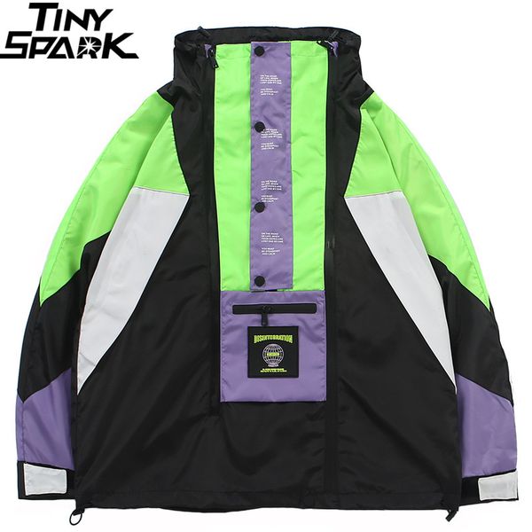 harajuku jacket men hip hop streetwear retro jacket windbreaker pocket spring 2019 vintage color block track coat zipper, Black;brown
harajuku jacket men hip hop streetwear retro jacket windbreaker pocket spring 2019 vintage color block track coat zipper, Black;brown