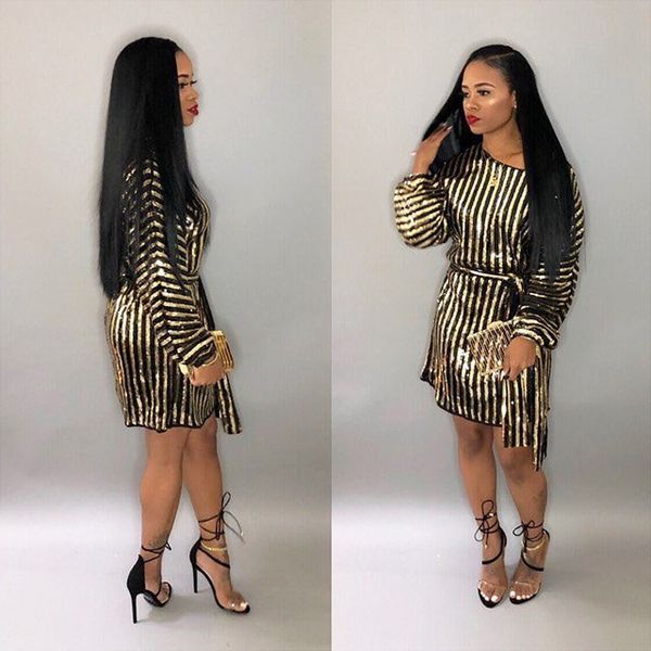 party dresses women casual striped sequined loose spring long sleeved elegant designer dresss, White;black
party dresses women casual striped sequined loose spring long sleeved elegant designer dresss, White;black