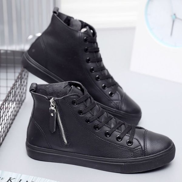 leather boots women zipper ankle boots girls student school autumn shoes 2019 stiefeletten damen leder, Black
leather boots women zipper ankle boots girls student school autumn shoes 2019 stiefeletten damen leder, Black
