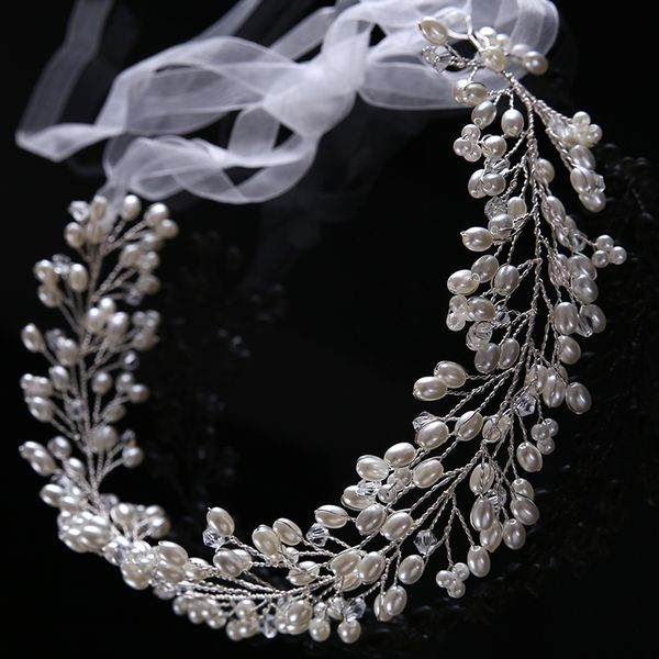 42cm long handmade silver pearl crystal hairbands for wedding bridal hair accessories beads rhinestone headbands for girl, Golden;white
42cm long handmade silver pearl crystal hairbands for wedding bridal hair accessories beads rhinestone headbands for girl, Golden;white