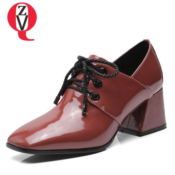 zvq shoes women 2019 spring new fashion patent leather square toe women pumps outside high square heels cross-tied office shoes, Black;white
zvq shoes women 2019 spring new fashion patent leather square toe women pumps outside high square heels cross-tied office shoes, Black;white