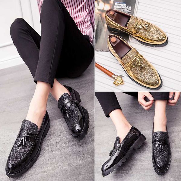 men's casual shoes fashion driving business dress soft moccasins tassel loafers high-quality men leather shoes zapatos chaussure, Black
men's casual shoes fashion driving business dress soft moccasins tassel loafers high-quality men leather shoes zapatos chaussure, Black