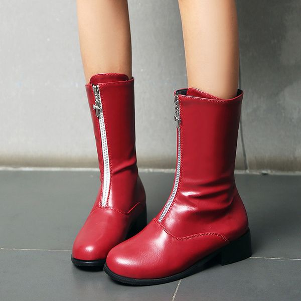 winter boots for women leisure zipper shoes platform thick heel non-slip round toe casual keep warm leather snow boots, Black
winter boots for women leisure zipper shoes platform thick heel non-slip round toe casual keep warm leather snow boots, Black