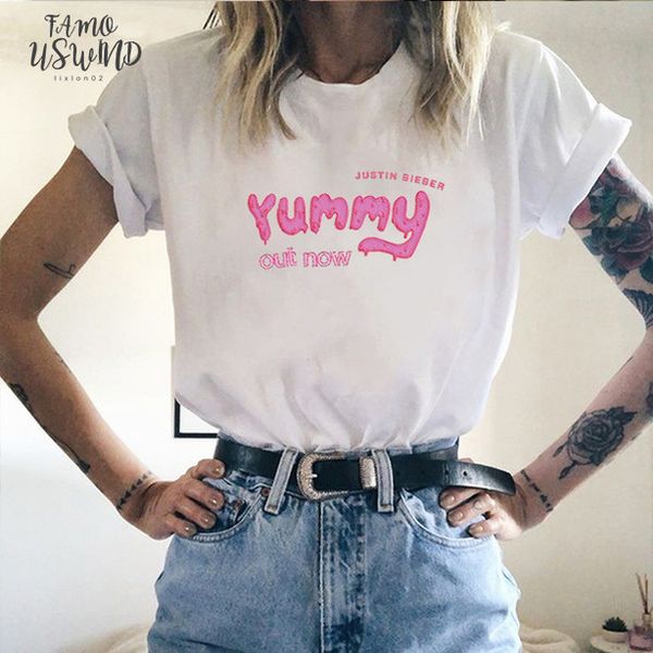 justin bieber yummy harajuku tshirt tee cotton t shirt men women short sleeve t shirt blusas de moda boyfriend gift, White
justin bieber yummy harajuku tshirt tee cotton t shirt men women short sleeve t shirt blusas de moda boyfriend gift, White