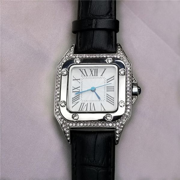 luxury women watches square dress ladies quartz watch women diamond leather strap wrist watch clock montre femme, Slivery;brown
luxury women watches square dress ladies quartz watch women diamond leather strap wrist watch clock montre femme, Slivery;brown