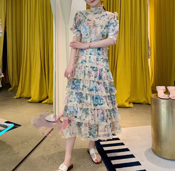 z последнего цветочного воротник воротник с короткими рукавами кружева тортого кружевом платье, Black
z последнего цветочного воротник воротник с короткими рукавами кружева тортого кружевом платье, Black