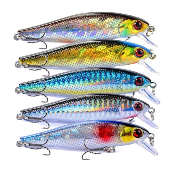 new realistic fish minnow flash laser fishing lure 8.5cm 9.2g streamlined body darting action suspending bait
new realistic fish minnow flash laser fishing lure 8.5cm 9.2g streamlined body darting action suspending bait