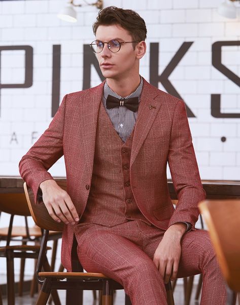 2020 3-piece handsome mens wedding suits damier check three pieces peaked lapel groom tuxedos slim fit groomsmen businessmen suit, Black;gray
2020 3-piece handsome mens wedding suits damier check three pieces peaked lapel groom tuxedos slim fit groomsmen businessmen suit, Black;gray