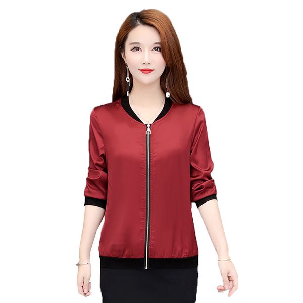 women's coat outerwear 2020 spring new long sleeve zipper casual thin coats female summer sun protection clothing 5xl k193, Black;brown
women's coat outerwear 2020 spring new long sleeve zipper casual thin coats female summer sun protection clothing 5xl k193, Black;brown