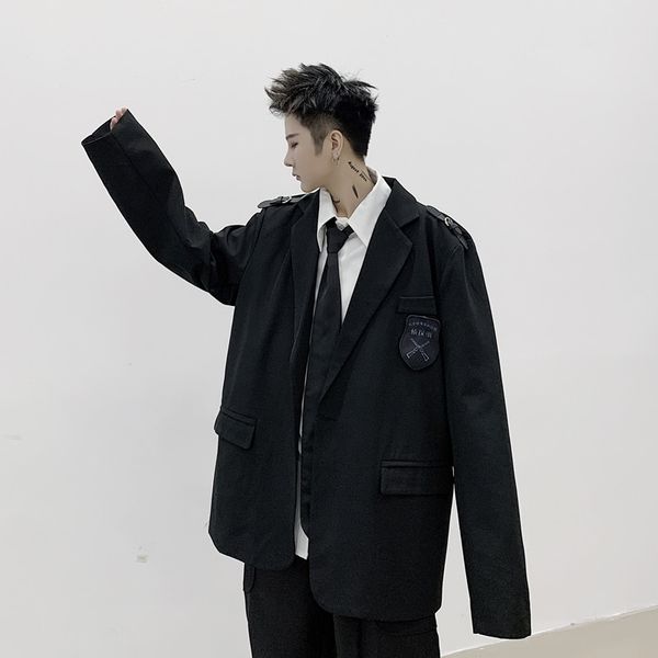 spring autumn male suit coat outerwear men japan harajuku street college style casual suit blazer jacket overcoat, White;black
spring autumn male suit coat outerwear men japan harajuku street college style casual suit blazer jacket overcoat, White;black