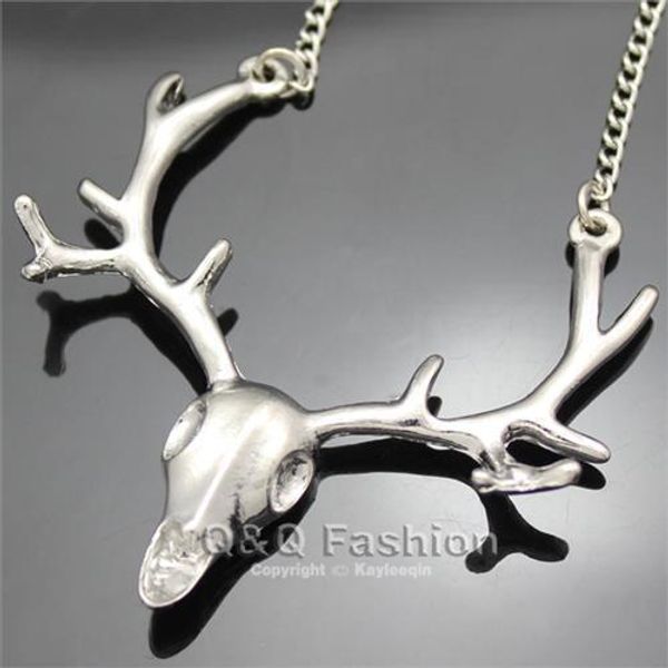 польского серебро deer голова horn elk череп antler олень ожерелье костюм панк ювелирные изделия новых, Silver
польского серебро deer голова horn elk череп antler олень ожерелье костюм панк ювелирные изделия новых, Silver