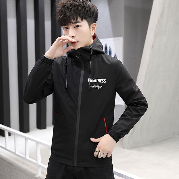 men jacket hoodie men letter printed windbreaker sports double sided wearable hip hop bomber jacket homme fashion autumn, Black;brown
men jacket hoodie men letter printed windbreaker sports double sided wearable hip hop bomber jacket homme fashion autumn, Black;brown