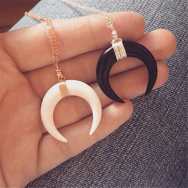fashion vintage resin big horn shaped crescent moon choker necklace with chain for women statement boho boheimian jewelry gift, Golden;silver
fashion vintage resin big horn shaped crescent moon choker necklace with chain for women statement boho boheimian jewelry gift, Golden;silver