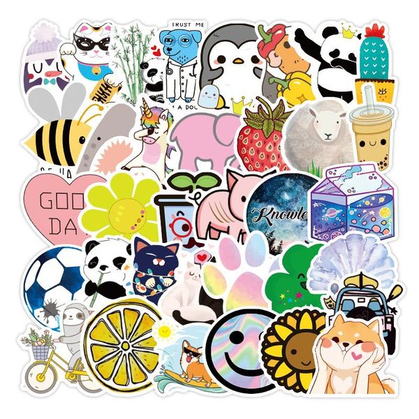 50pcs non-repeating waterproof removable cup sticker cute cartoon trolley case small fresh sticker
50pcs non-repeating waterproof removable cup sticker cute cartoon trolley case small fresh sticker
