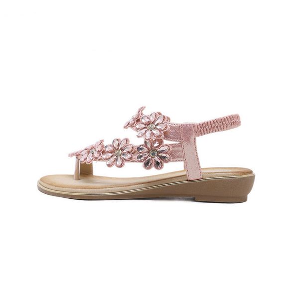 2019 new korean version of the sandals flowers rhinestone bohemia large size 35-42 comfortable travel flat shoes e1791, Black
2019 new korean version of the sandals flowers rhinestone bohemia large size 35-42 comfortable travel flat shoes e1791, Black