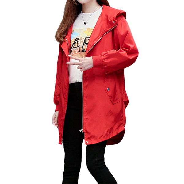 women's trench coats spring coat fashion medium long loose plus size zipper letter hooded windbreaker overcoat, Tan;black
women's trench coats spring coat fashion medium long loose plus size zipper letter hooded windbreaker overcoat, Tan;black