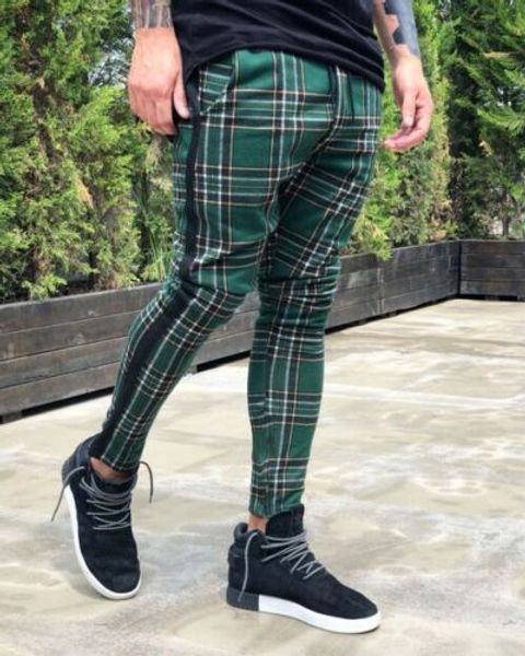 autumn fashion men trousers print plaid casual trousers hip hop men slim fit long designer pants, Black
autumn fashion men trousers print plaid casual trousers hip hop men slim fit long designer pants, Black