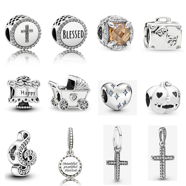 925 sterling silver sparkling cross dangle charm love dream charm, fancy light blue fit pandora original charm bracelet jewelry, Black
925 sterling silver sparkling cross dangle charm love dream charm, fancy light blue fit pandora original charm bracelet jewelry, Black