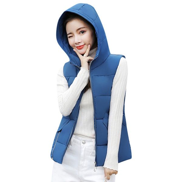 women fashion slim sleeveless cotton hooded vest jacket warm outdoor pocket coat, Black
women fashion slim sleeveless cotton hooded vest jacket warm outdoor pocket coat, Black
