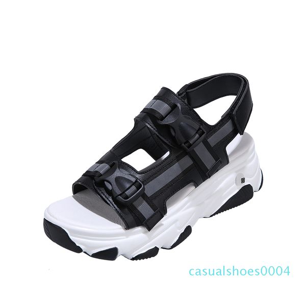 summer women platform chunky sandals woman casual block heel shoes hook loop fashion white wedges gladiator beach sandal c04, Black
summer women platform chunky sandals woman casual block heel shoes hook loop fashion white wedges gladiator beach sandal c04, Black