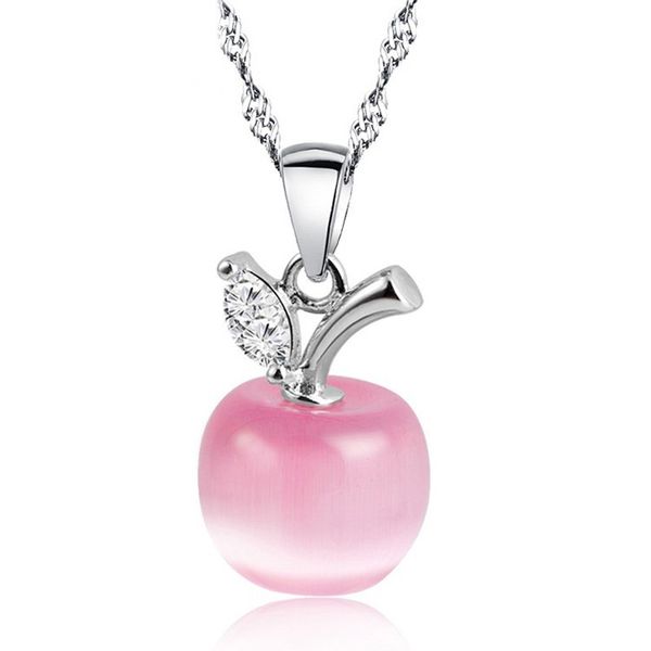 new cute white red apple necklaces pendants crystal and opal pendant necklace fashion lovely clavicular chain jewelry 5958, Silver
new cute white red apple necklaces pendants crystal and opal pendant necklace fashion lovely clavicular chain jewelry 5958, Silver