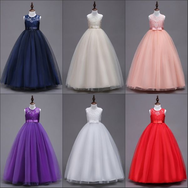 tulle kids formal evening gowns 2020 lace floor length flower girl dresses first communion dress, White;blue
tulle kids formal evening gowns 2020 lace floor length flower girl dresses first communion dress, White;blue