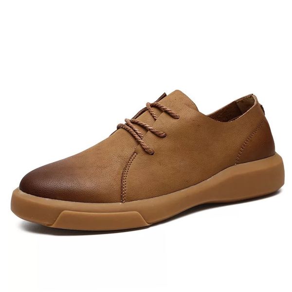 dewcomfortable genuine leather men shoes quality lace up casual men leather loafers soft flats moccasins shoes, Black
dewcomfortable genuine leather men shoes quality lace up casual men leather loafers soft flats moccasins shoes, Black
