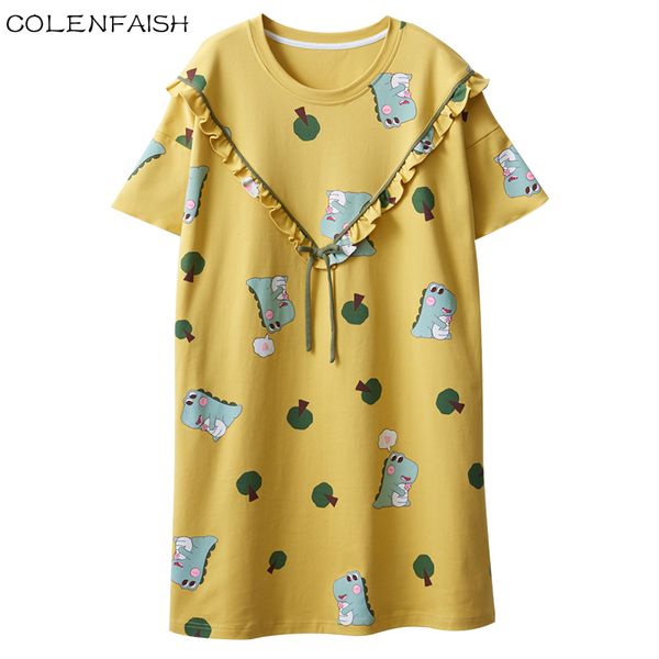 cotton sleepwear women nightdress cartoon ladies nightgown girl nightwear plus size home sleep dress 4xl big code, Black;red
cotton sleepwear women nightdress cartoon ladies nightgown girl nightwear plus size home sleep dress 4xl big code, Black;red