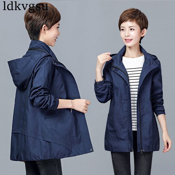 casual middle-aged hooded jacket women mother 2019 spring autumn short windbreaker thin section loose large size coats v279, Tan;black
casual middle-aged hooded jacket women mother 2019 spring autumn short windbreaker thin section loose large size coats v279, Tan;black