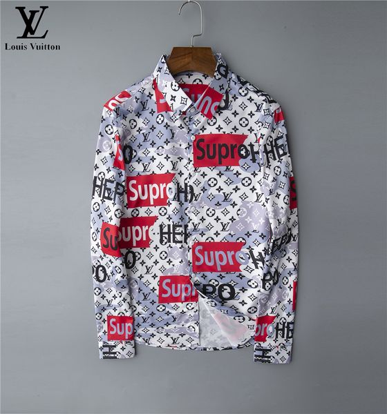 2020 мужских случайных рубашки свободных логистических новая мужской роскоши рубашка с длинными рукавами европейской и американский бренд те, White;black 
2020 мужских случайных рубашки свободных логистических новая мужской роскоши рубашка с длинными рукавами европейской и американский бренд те, White;black