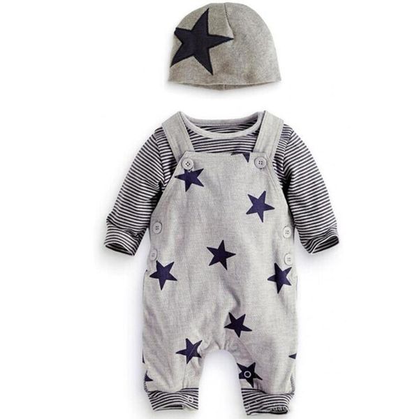 baby boys spring clothes set fashion trend striped popular polyester long sleeve and print romper and hat suit, White
baby boys spring clothes set fashion trend striped popular polyester long sleeve and print romper and hat suit, White