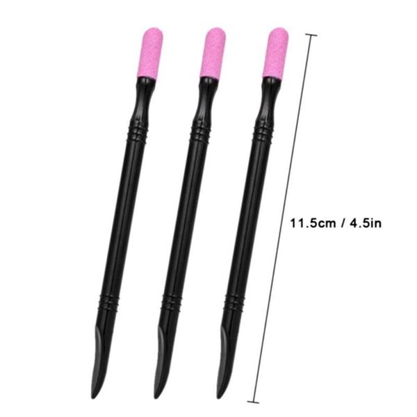 2pcs manicure quartz stone scrub pen nail cuticle remover pusher trimmer b0g6, Silver
2pcs manicure quartz stone scrub pen nail cuticle remover pusher trimmer b0g6, Silver