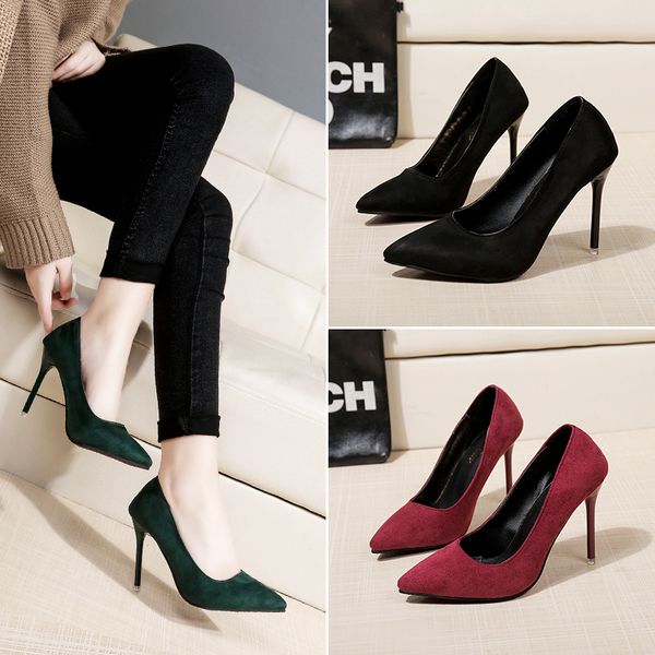 nightclub cm thin heels high heels pointed professional work shoes black suede single shoes wedding womens
nightclub cm thin heels high heels pointed professional work shoes black suede single shoes wedding womens