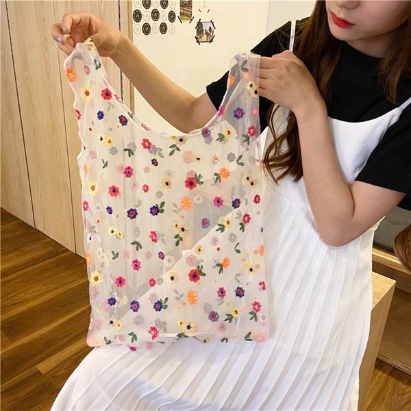 lady's flower embroidered handbag organza leisure hand-held fairy summer bag shopping bag lady's handbag new style
lady's flower embroidered handbag organza leisure hand-held fairy summer bag shopping bag lady's handbag new style