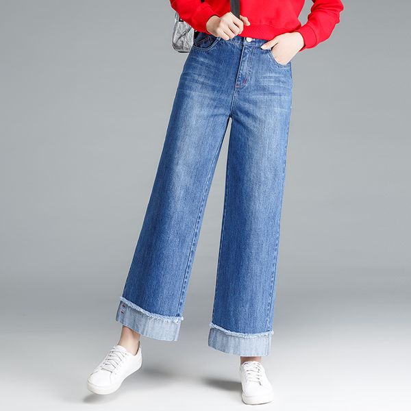 spring 2018 fashion new women wide leg jeans high waisted loose women denim pants blue jeans mujer
spring 2018 fashion new women wide leg jeans high waisted loose women denim pants blue jeans mujer