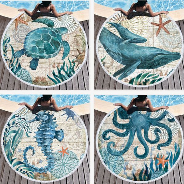 the latest model 150x150cm, 11 styles of the most fashionable ocean and seaside world round printed wall blanket can be customized logo
the latest model 150x150cm, 11 styles of the most fashionable ocean and seaside world round printed wall blanket can be customized logo
