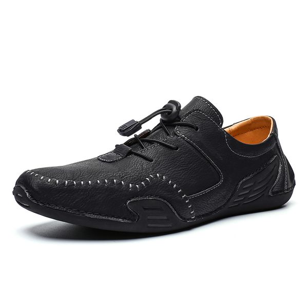 fashion leather shoes men loafers casual leather shoes men soft driving male flats walking lace-up footwear big size 39-46, Black
fashion leather shoes men loafers casual leather shoes men soft driving male flats walking lace-up footwear big size 39-46, Black