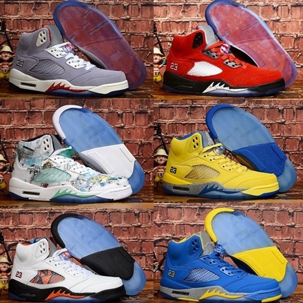 2019 обувь trophy room x 5 jsp баскетбол мужчины женщины 5s laney satin бред крылья oreo желтый международный полет спорта кроссовки 36-47
2019 обувь trophy room x 5 jsp баскетбол мужчины женщины 5s laney satin бред крылья oreo желтый международный полет спорта кроссовки 36-47